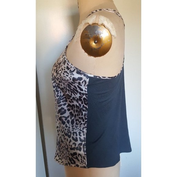 Victoria's Secret cheetah animal print gray white camisole tank lingerie M - Picture 4 of 12